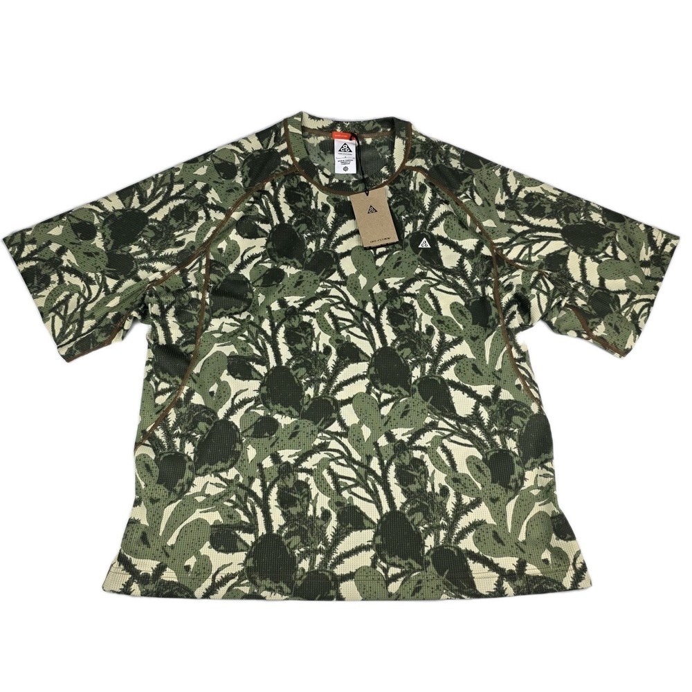 Nike ACG Top Shirt Mens Large Chinati Short-Sleeve ADV Cactus HV0587-229 New